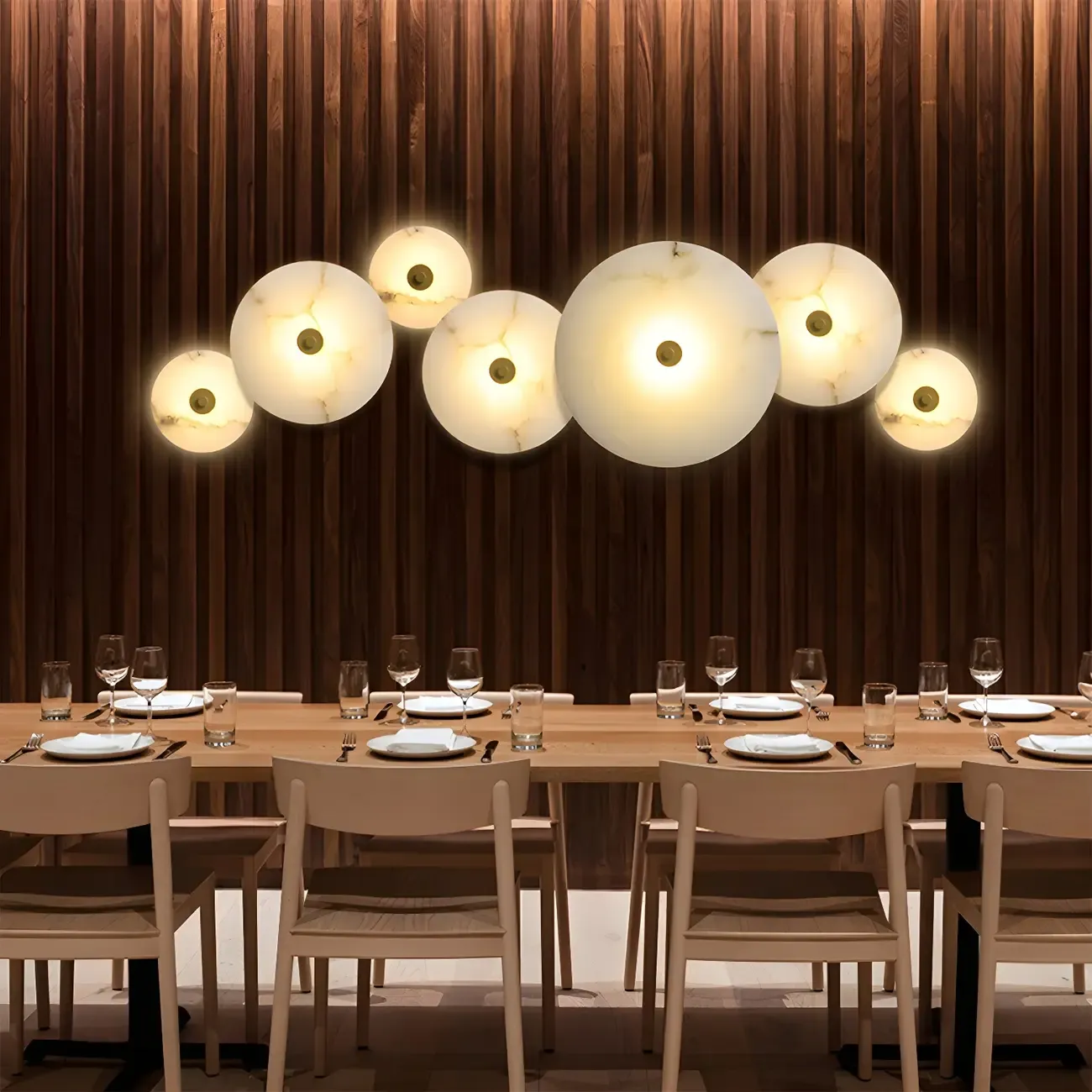 Modern Stone Acrylic LED Wall Sconce with Ambient Lighting