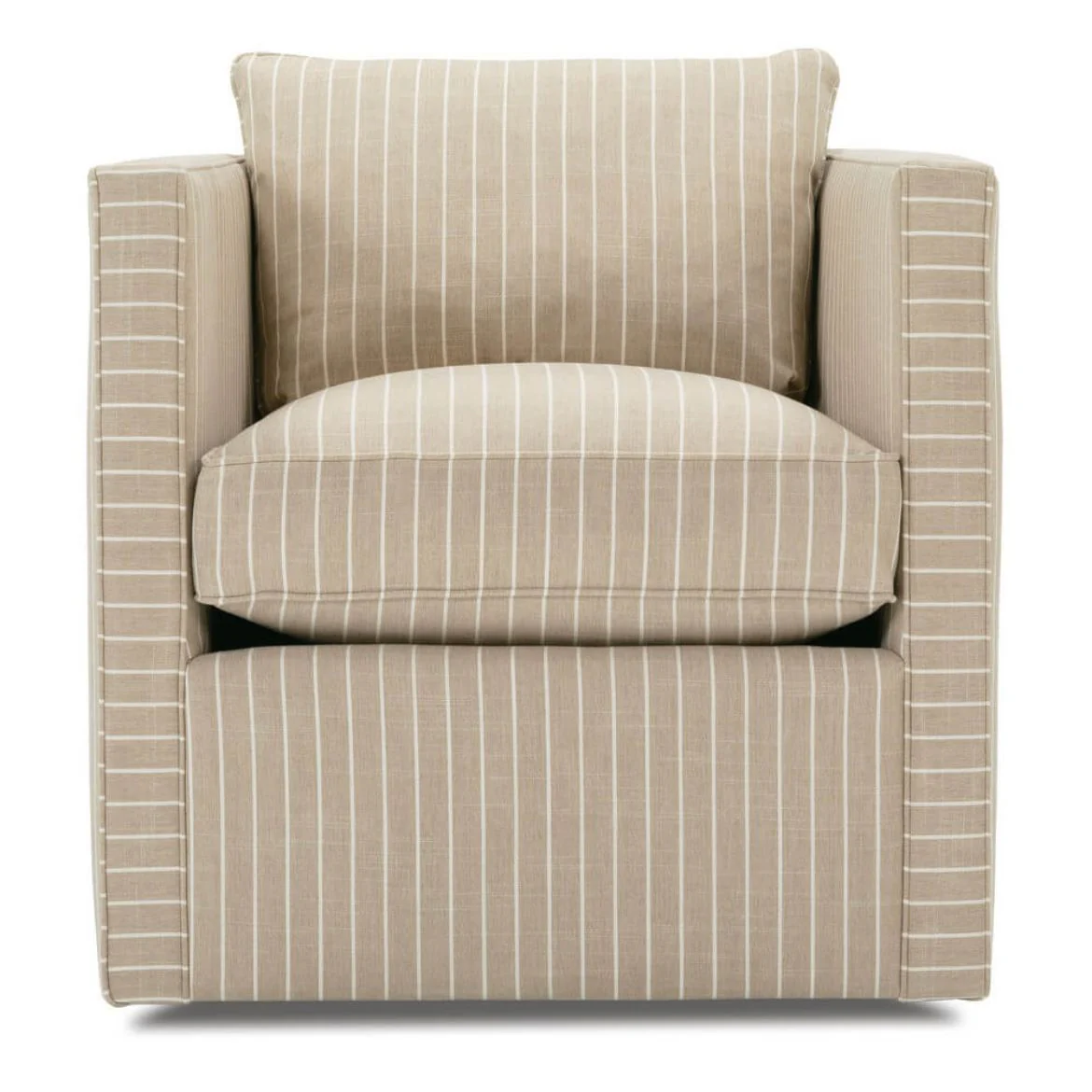 Mark Tan Stripe Swivel Chair