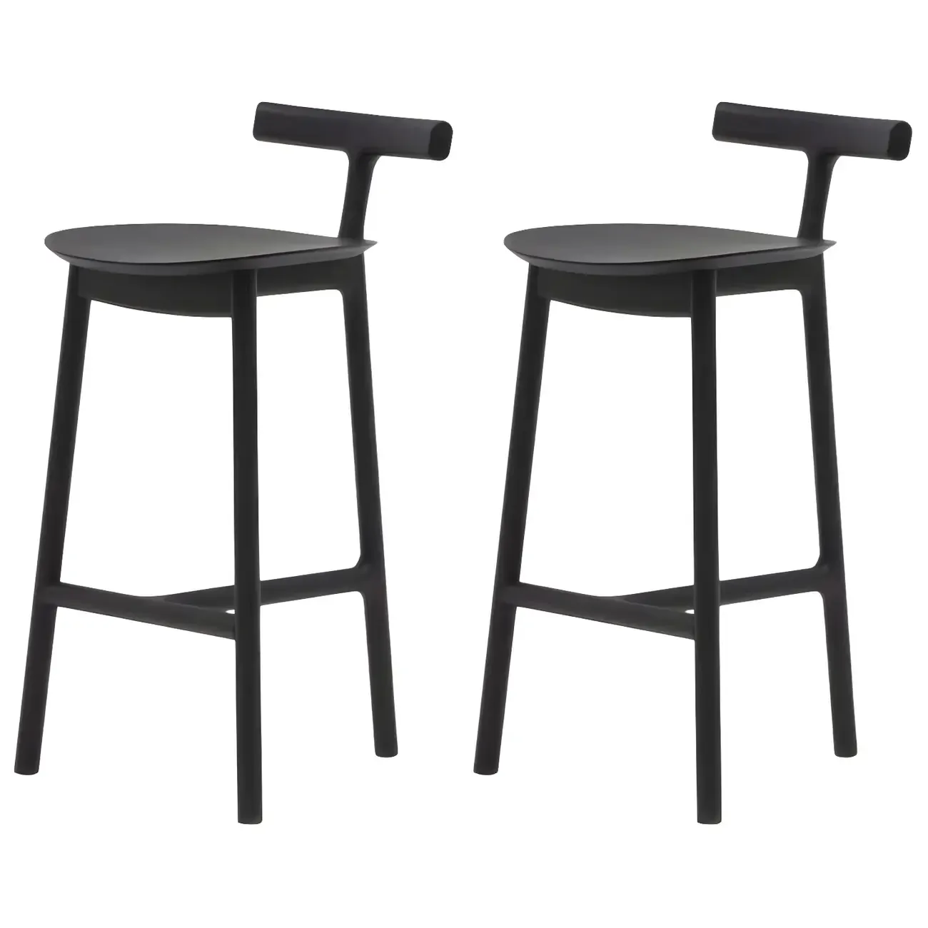 Natural Tripod Ash Wood Fabric Armless Bar Stool