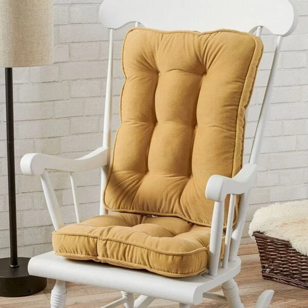 Cream Hyatt 2-Piece Reversible Rocking Chair Cushion Set