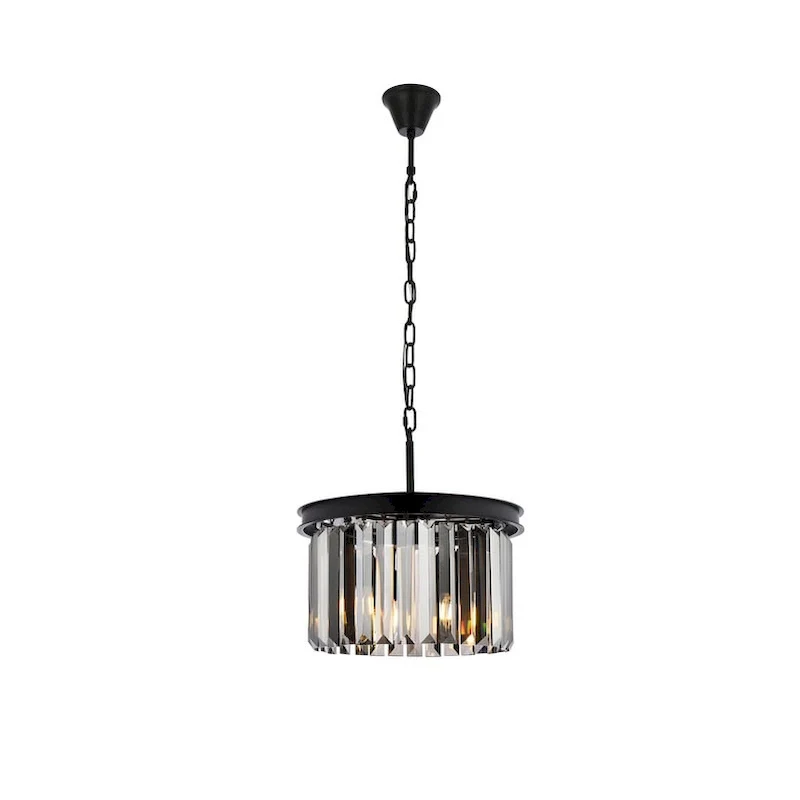 Royce Edge 3-Light Matte Black Pendant