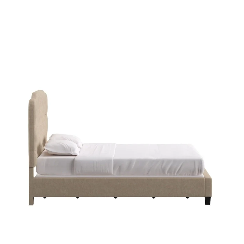 Ginny Adjustable Diamond-tufted Camel Back Bed by iNSPIRE Q Classic