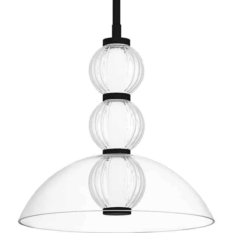 Elway Integrated LED Matte Black Pendant
