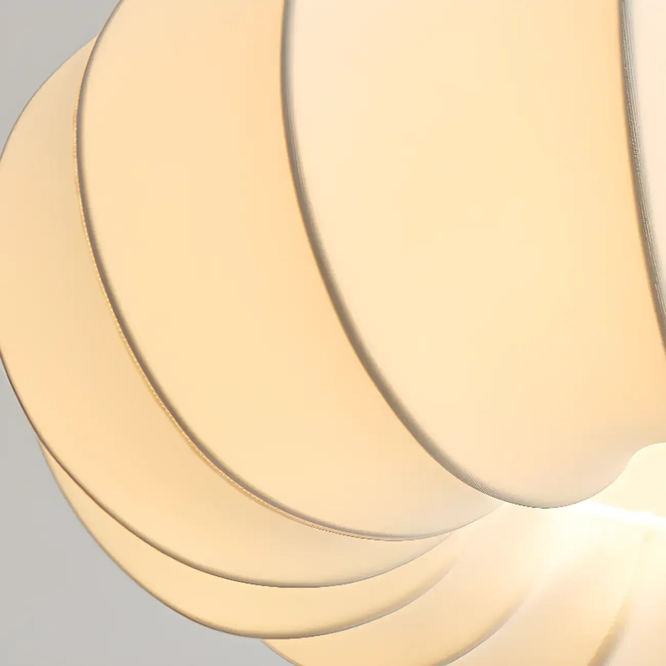 Modern White Fabric Globe Pendant Light with Adjustable Height