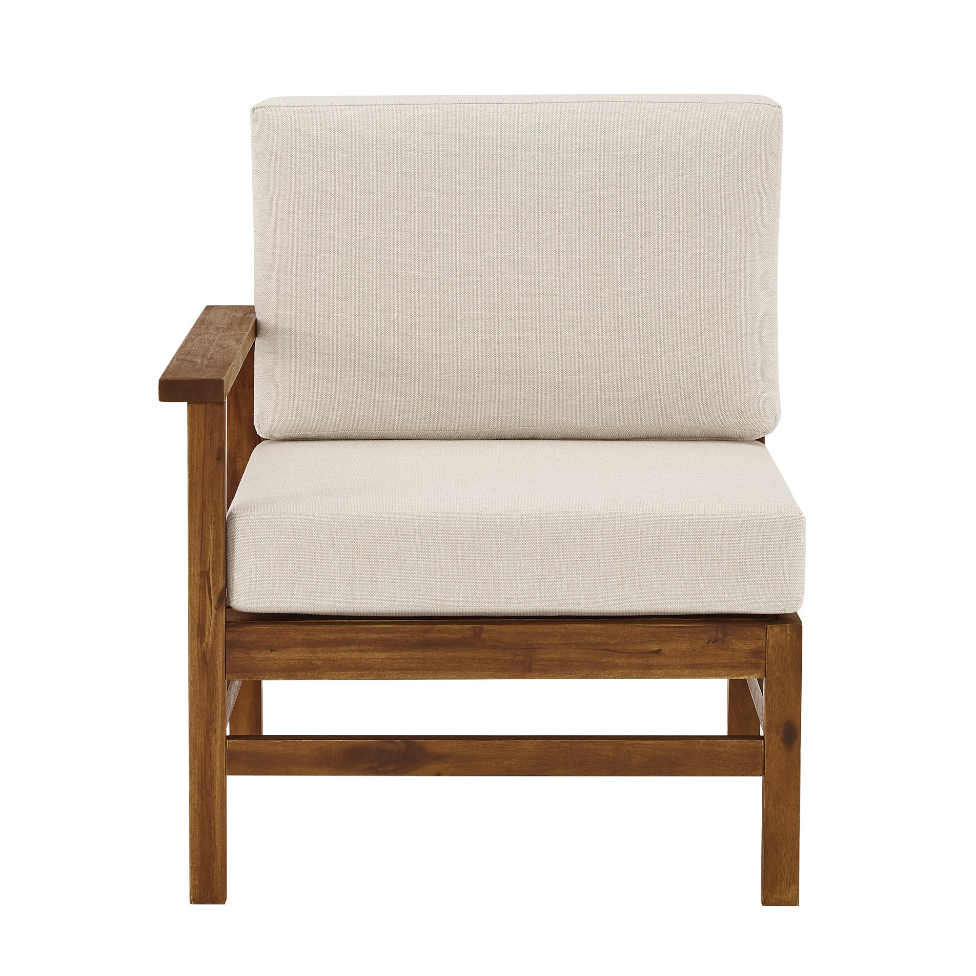 Vincent Acacia Wood Modular Chevron Sectional Seats