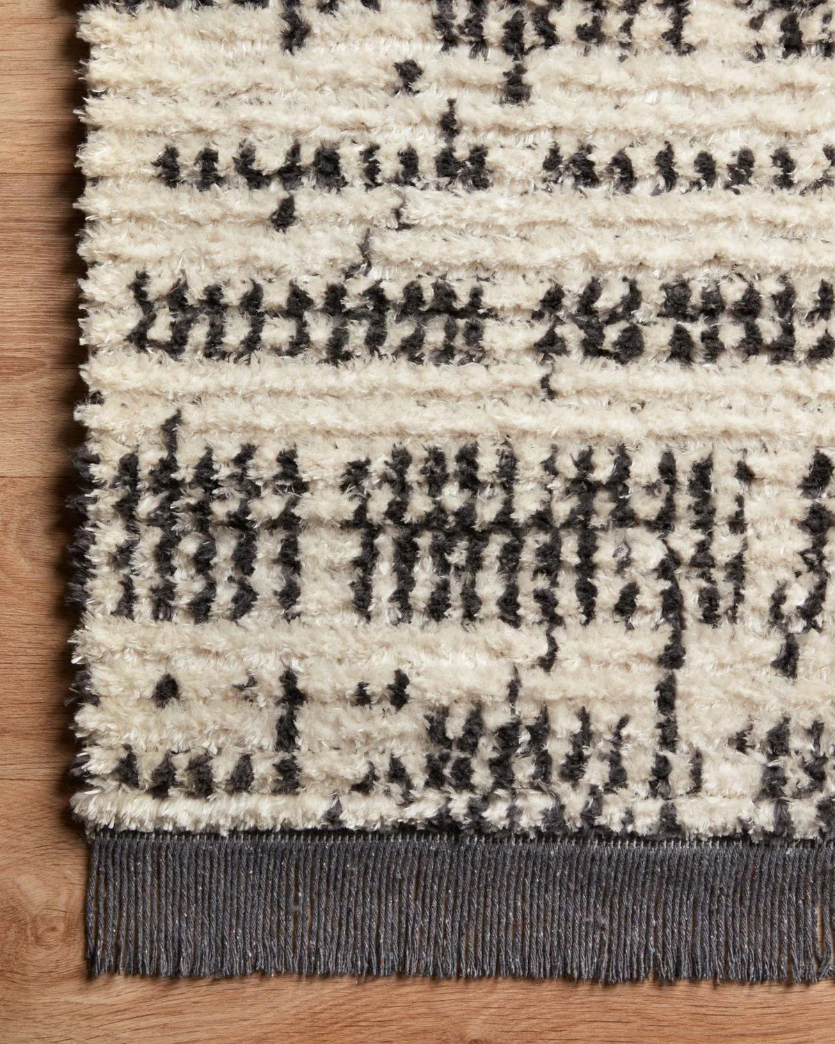 Alice Rug Cream/Charcoal Ticking