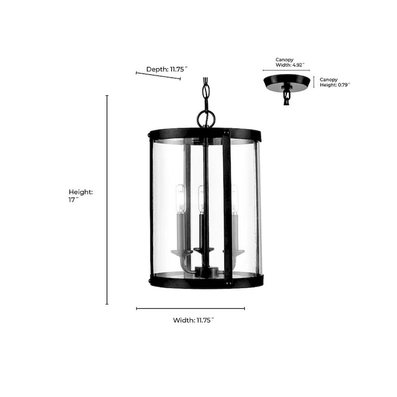 Millennium Lighting 94003 Aydenn 3 Light 12  Wide Pendant