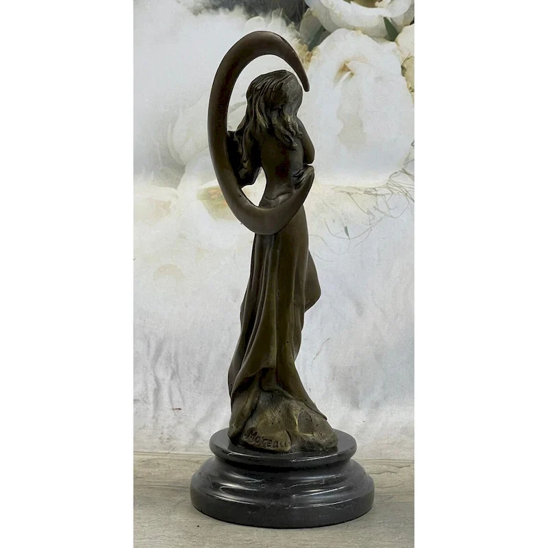 Aphrodite ~ Goddess Of Love Beauty Venus Beautiful Genuine Bronze Statue 10 Inches
