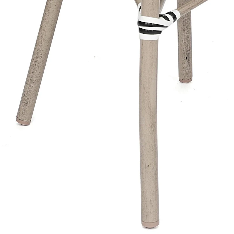 4 Pack All-Weather Commercial Paris Chairs with Arms and metal Frames - N/A