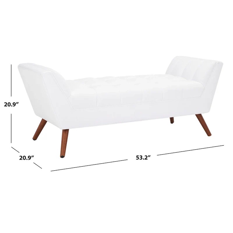 SAFAVIEH Couture Mlfrid Tufted Bench - 53.2 W x 20.9 L x 20.9 H - 53Wx21Dx21H