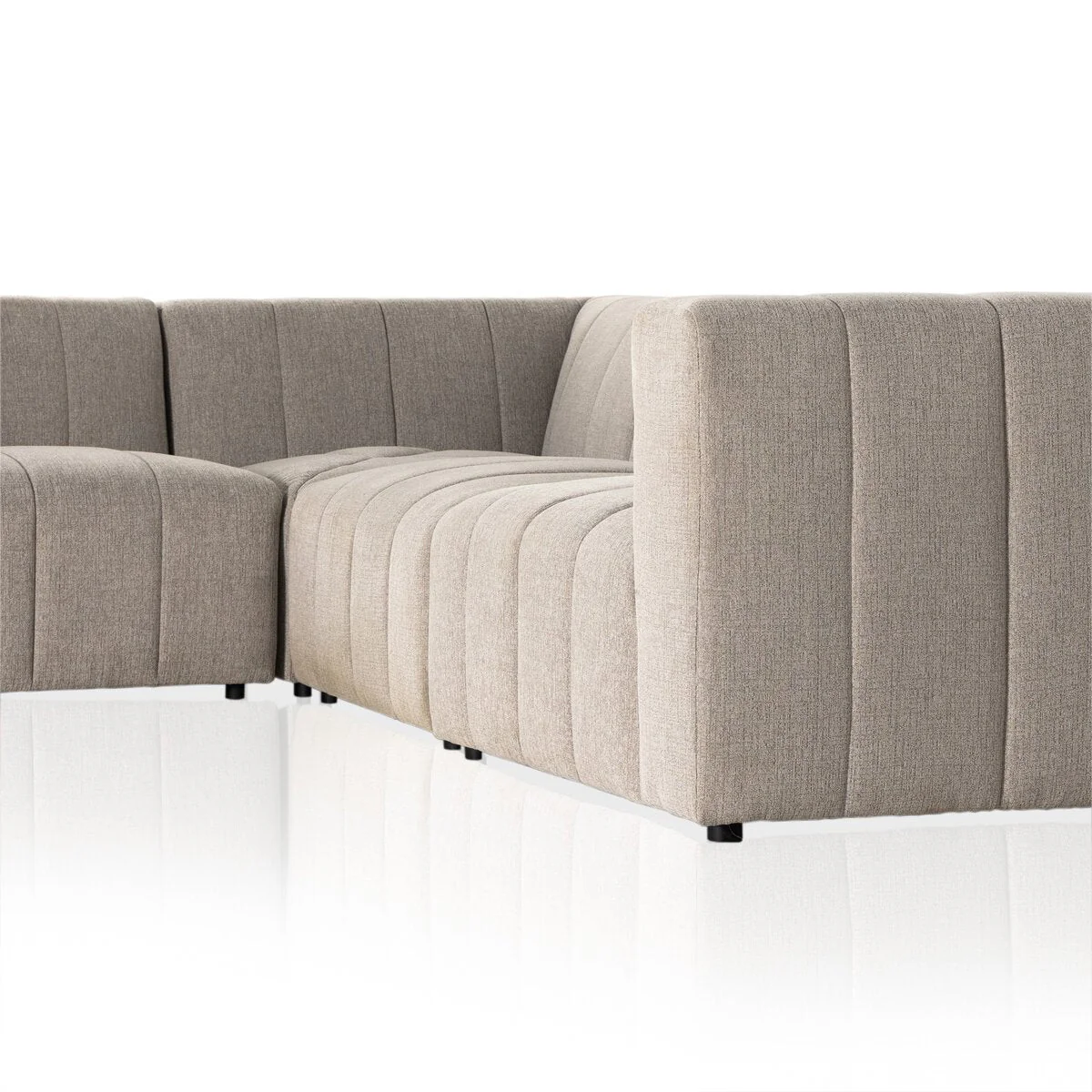 Langham Channeled Sectional/5 Pieces.