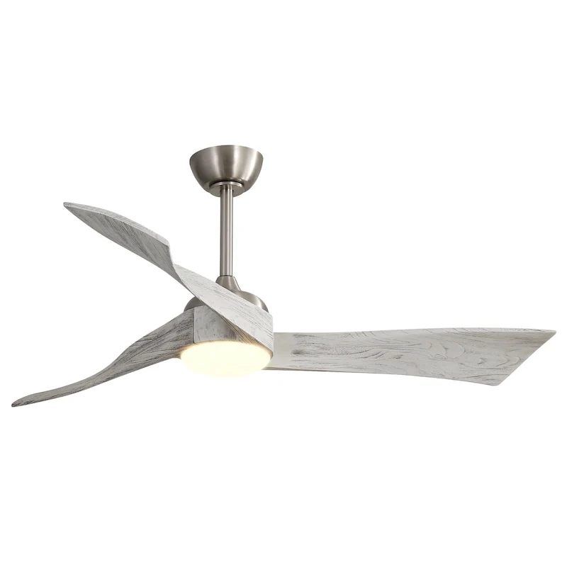 Clihome 52 Inch 6 Speed Remote DC Motor Ceiling Fan Light