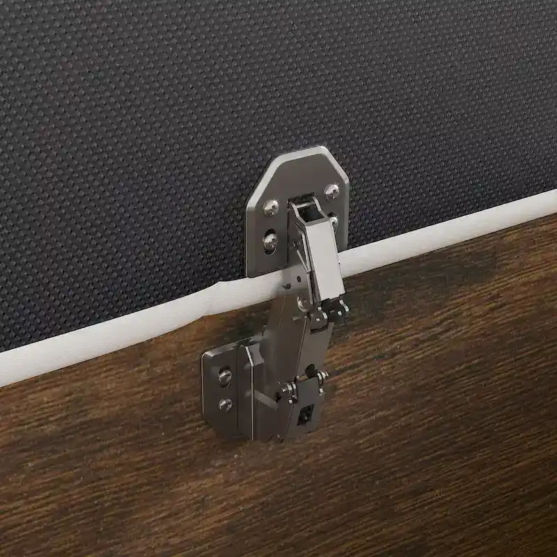 Queen/King Designer Bed Frame with LED Ambiance Lighting PU Leather