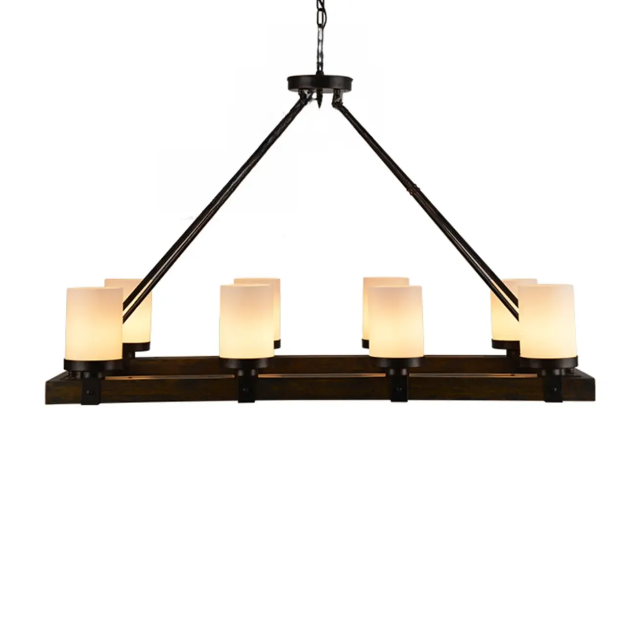 6-Light Industrial Metal Kitchen Island Pendant Lighting