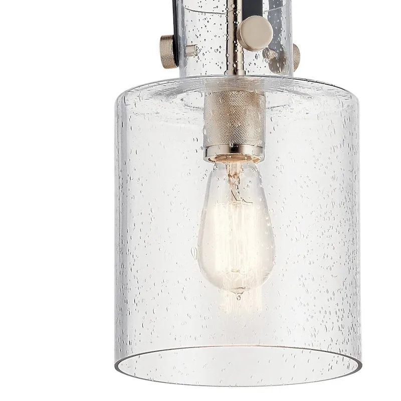 Kichler Lighting Kitner 7-in 1-Light Pendant Polished Nickel
