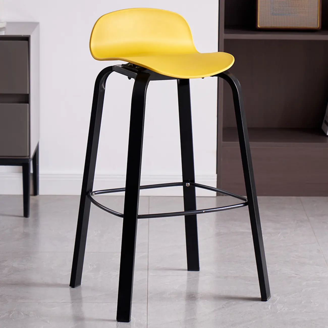 Bar Height Modern Plastic Armless Bar Stools