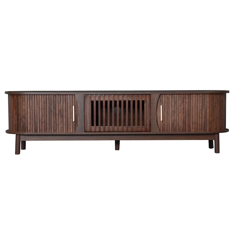 Farmhouse TV Stand for 75 TVs, Entertainment Center Wood TV Console Table