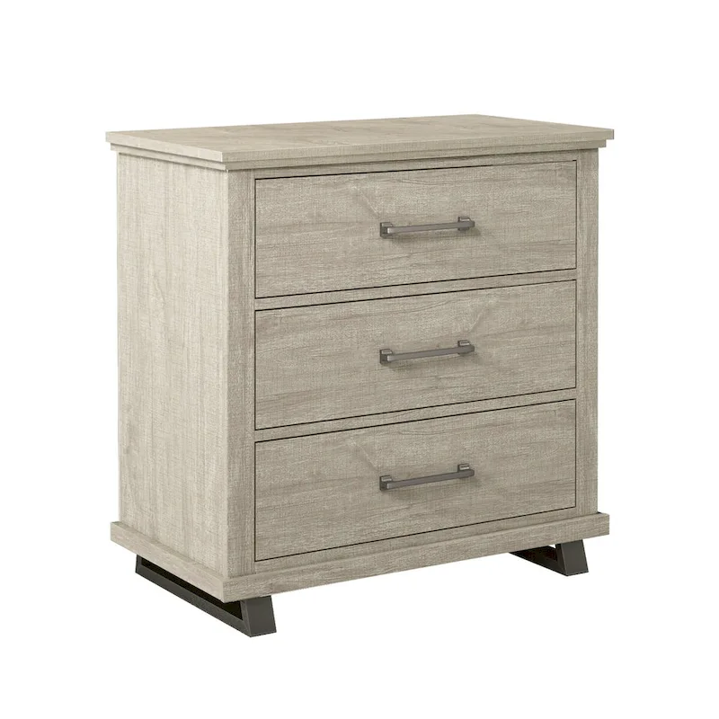Farmhouse 4-Piece Bedroom Set - 2 Nightstand, 1 Chest and 1 Dresser