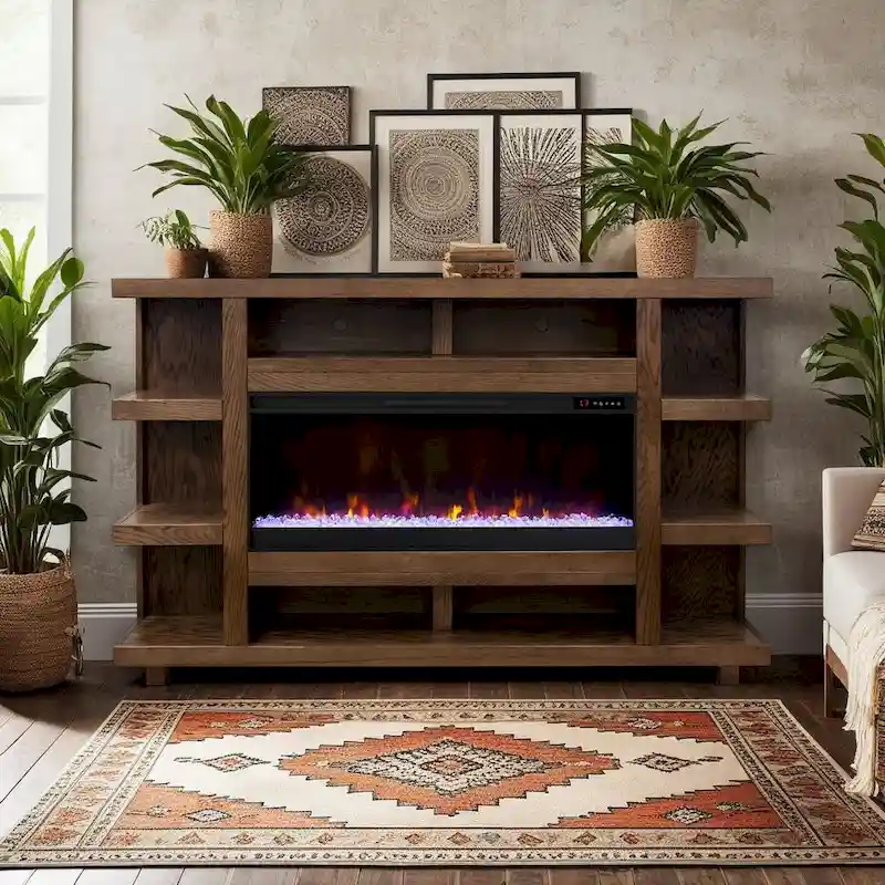 Bridgevine Home Laurel Canyon 72 inch Fireplace Mantel, Minimal Assembly