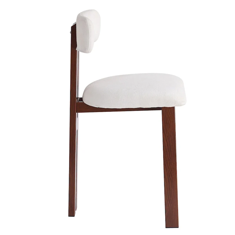 Roomfitters 26.5 Round Upholstered Counter Stools, Set of 2 Low Back Bar Chairs with Black Metal Frame