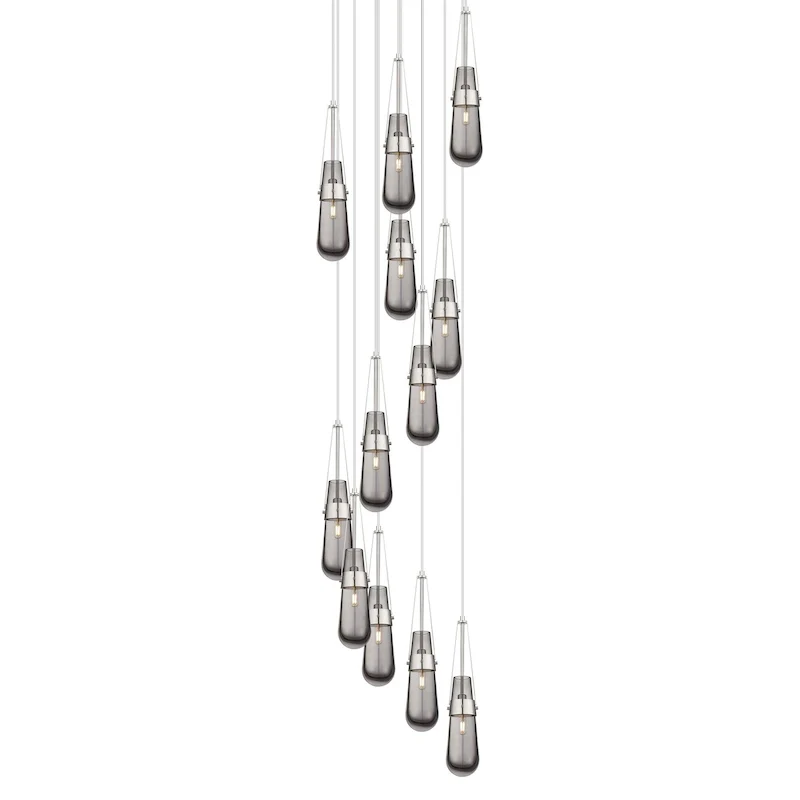 Innovations Lighting 126-452-1P-21-24 Milan Pendant Milan 12 Light 24