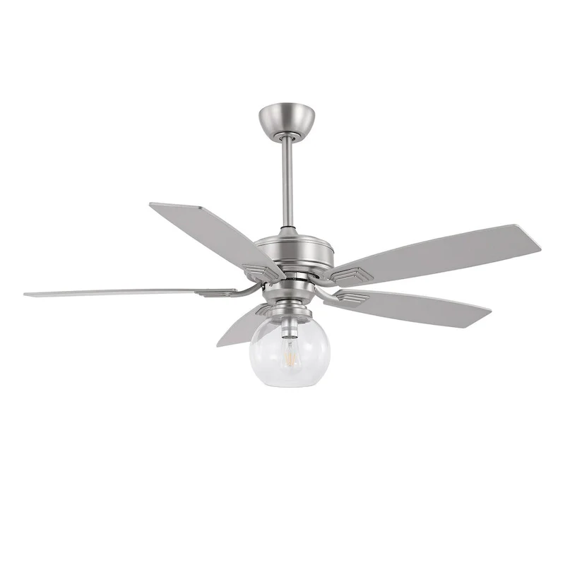 GetLedel 52-inch Industrial 5-Blade Reversible Ceiling Fan with Light and Remote Control
