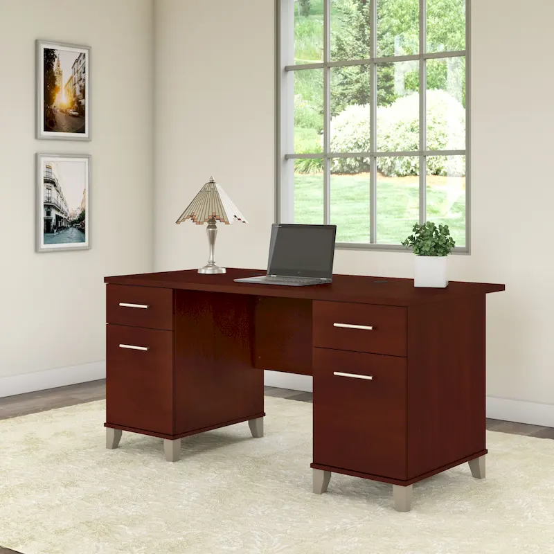 Bush Furniture Somerset 60W Office Computer Desk with Drawers