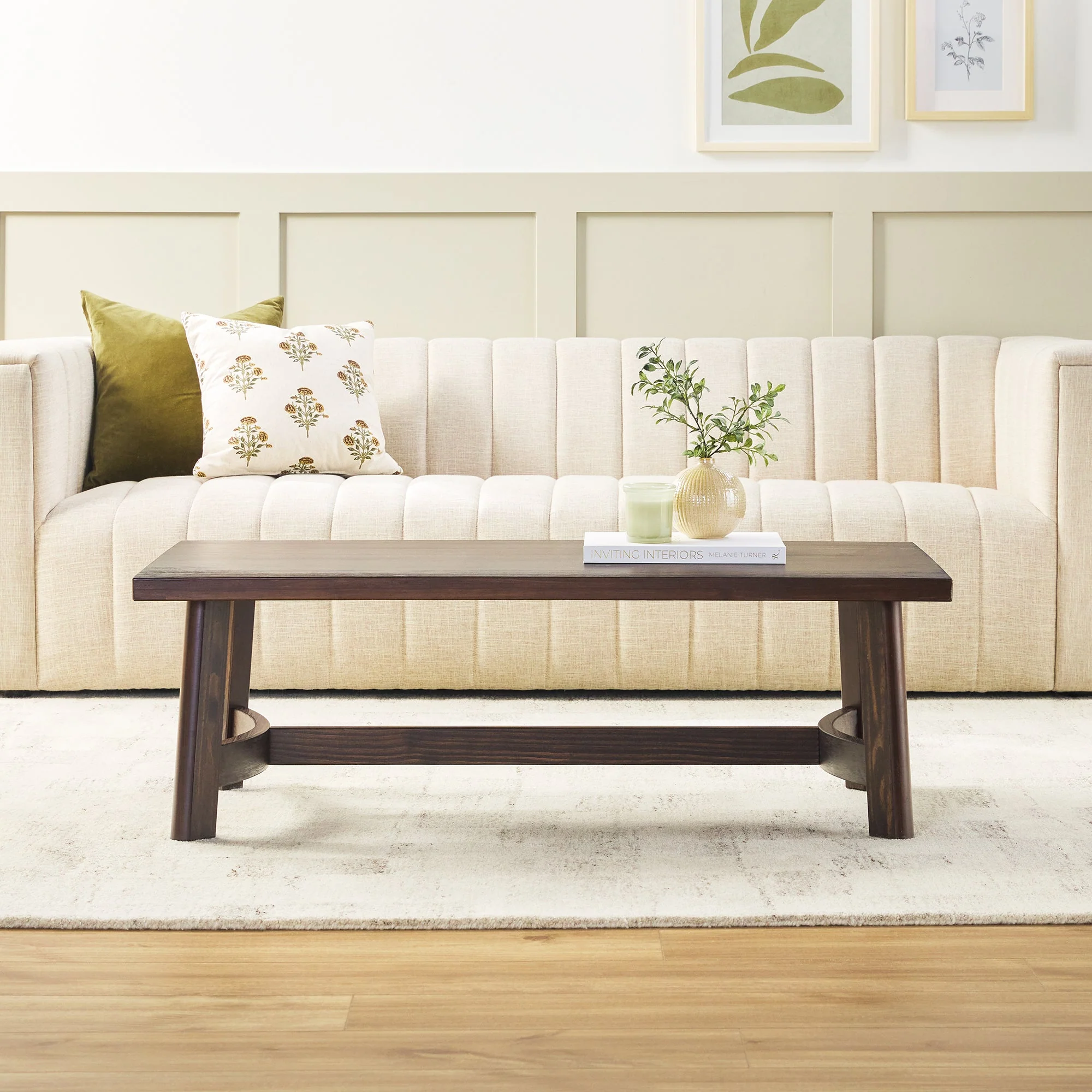 Colt Modern Farmhouse Easy Assembly 48 Coffee Table