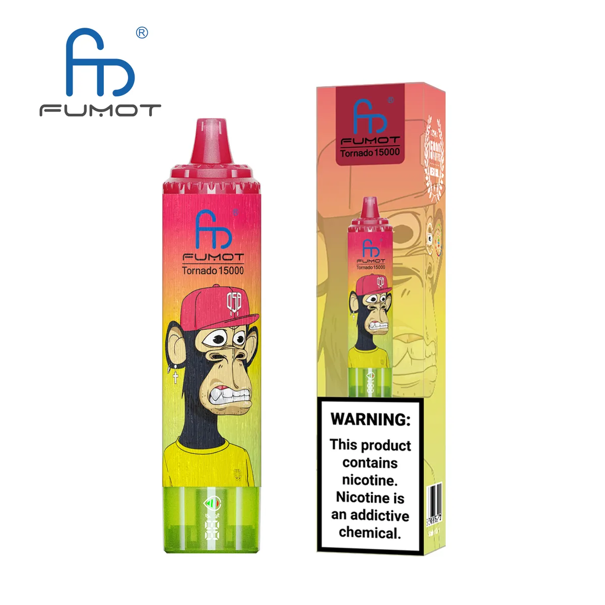 Fumot Tornado 15000 Strawberry Watermelon Lemonade – Einweg-Vape mit Einzelverpackung