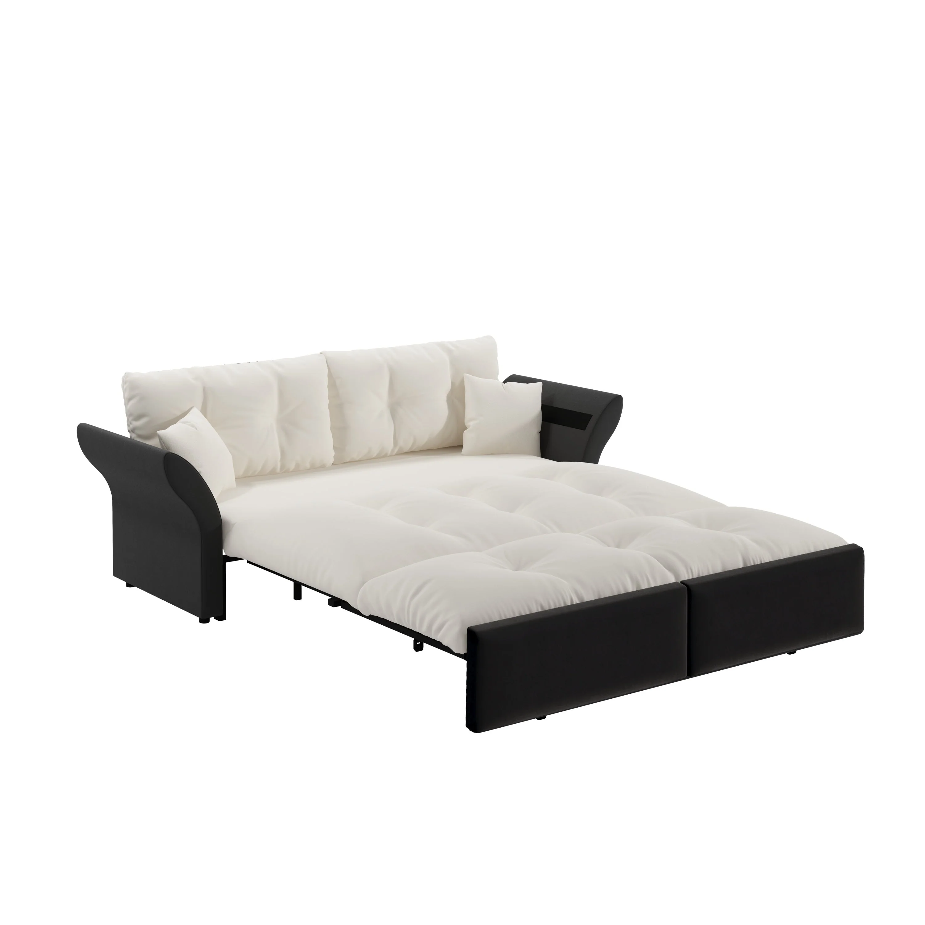 Walker Edison | 3-in-1 Convertible Queen Pull Out Sofa Bed