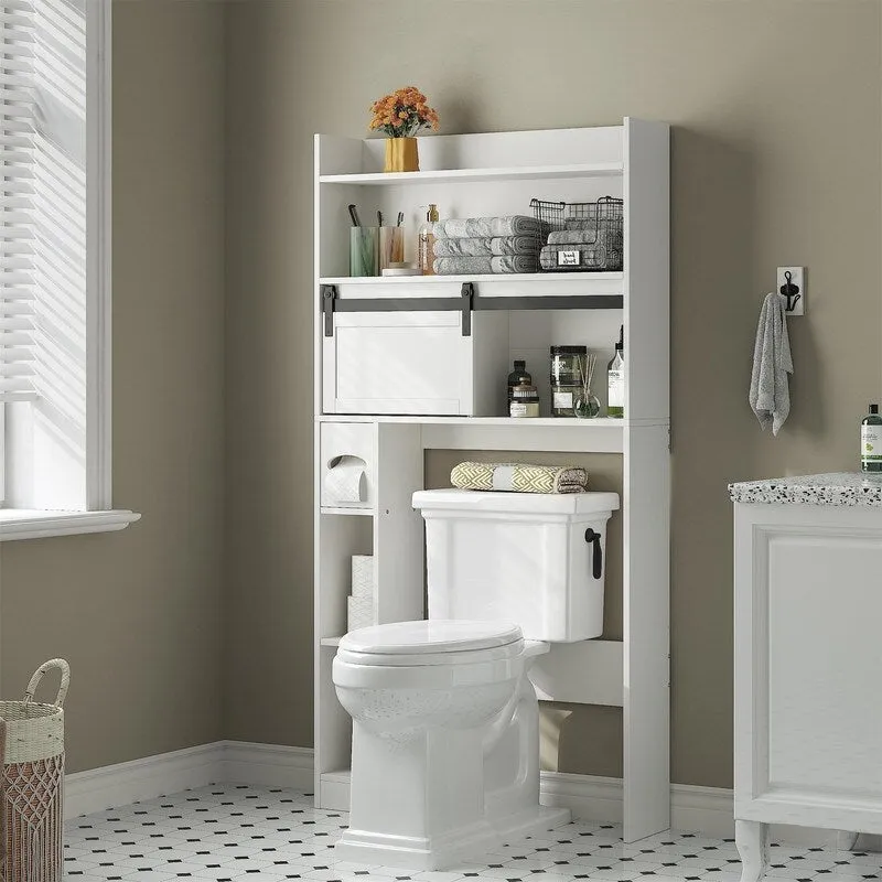 Over The Toilet Storage Cabinet - 7.7D x 32.3W x 61.9H