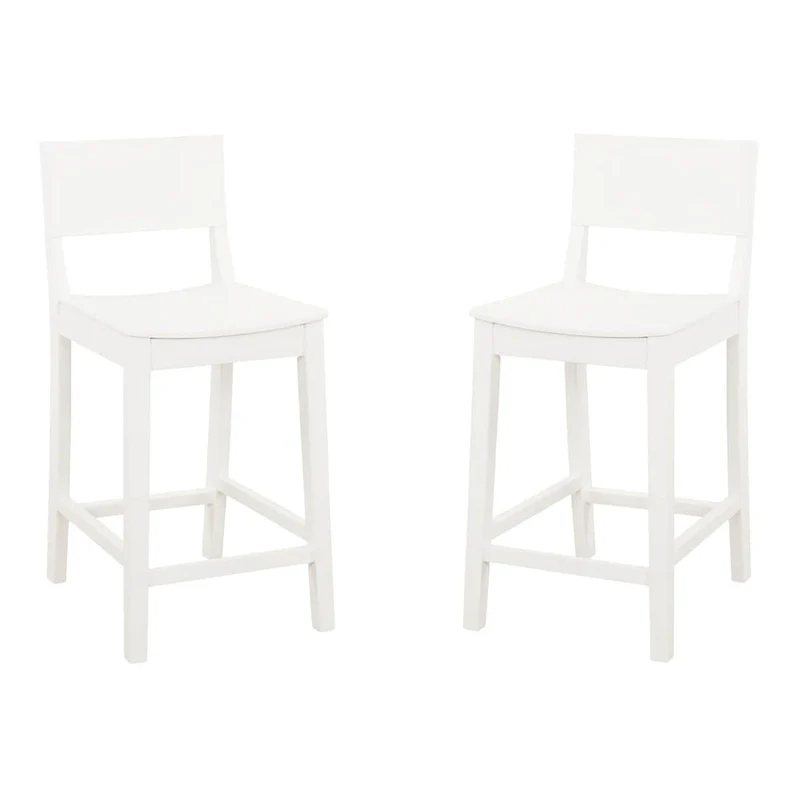Dahlia Wood 24-Inch Armless Counter Stool (Set of 2)