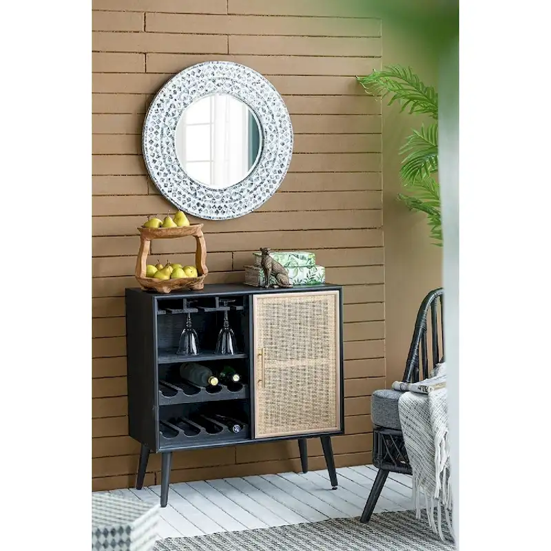 A&B Home 2-Tiered Teak Tray