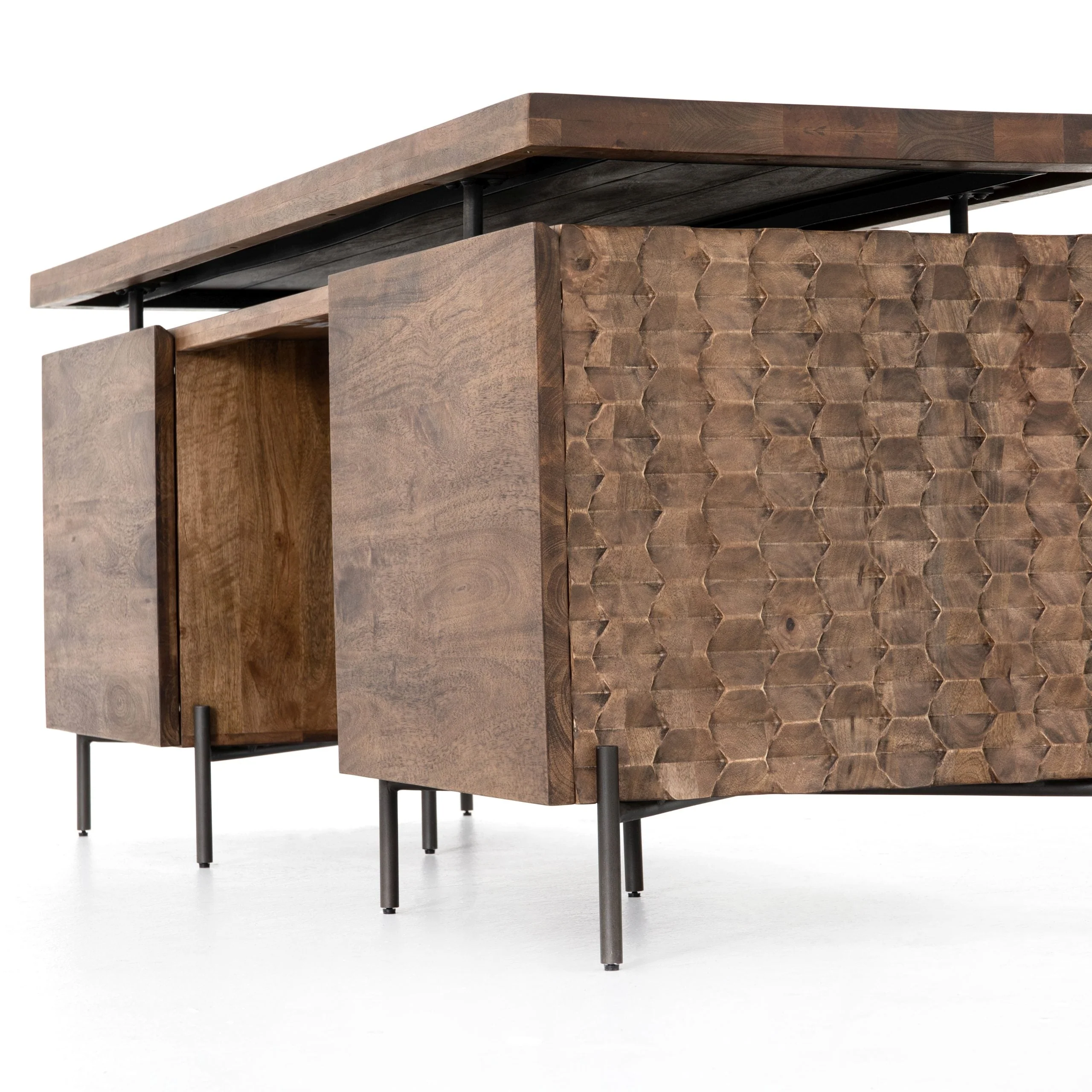 RAFFAEL DESK-ANTIQUE BROWN