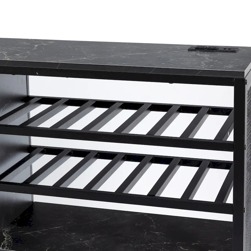 120.87 Chenille L-Shaped Sleeper Sectional Sofa with Ottoman