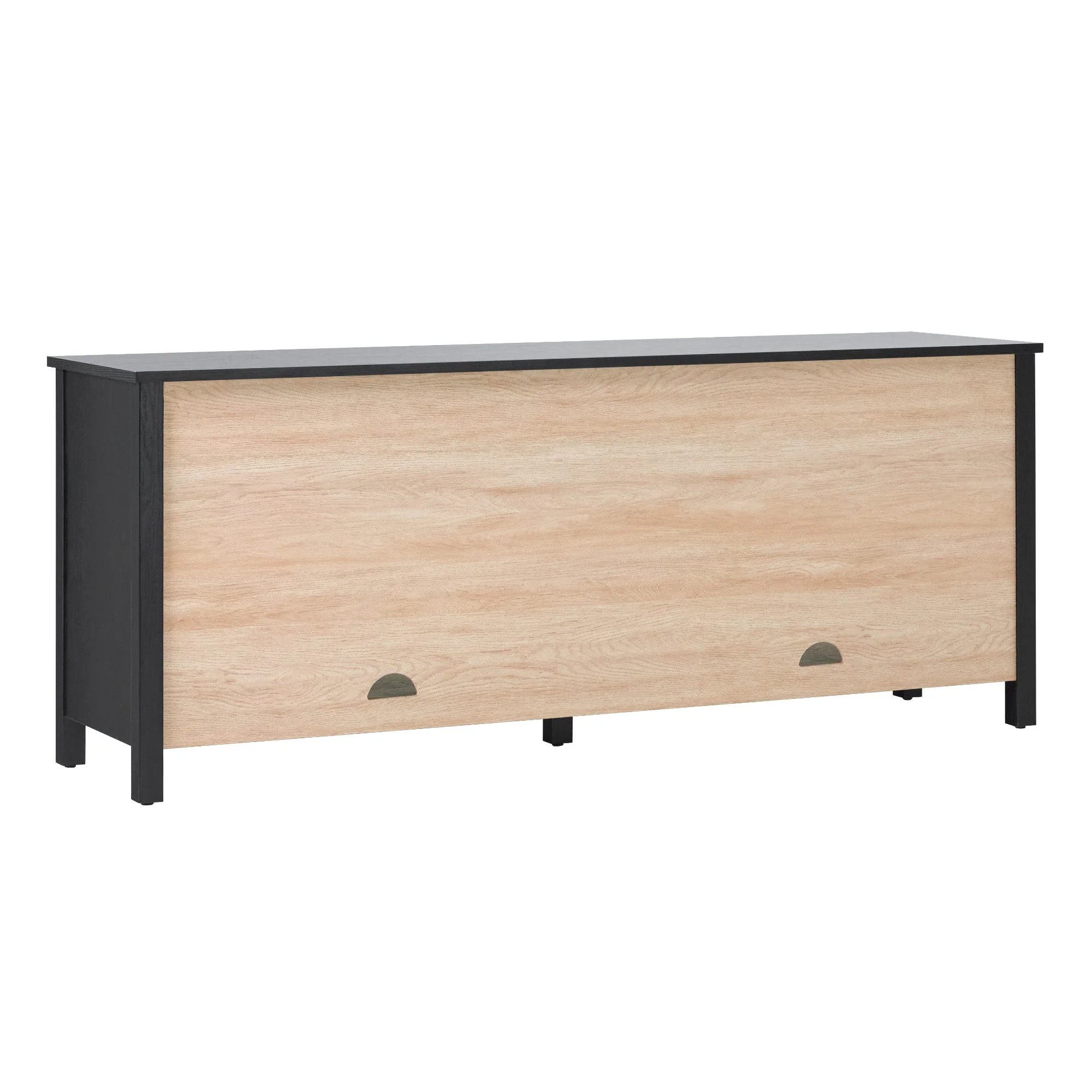 Harlow Traditional Easy Assembly Glass Door 70¡± Sideboard/TV Stand