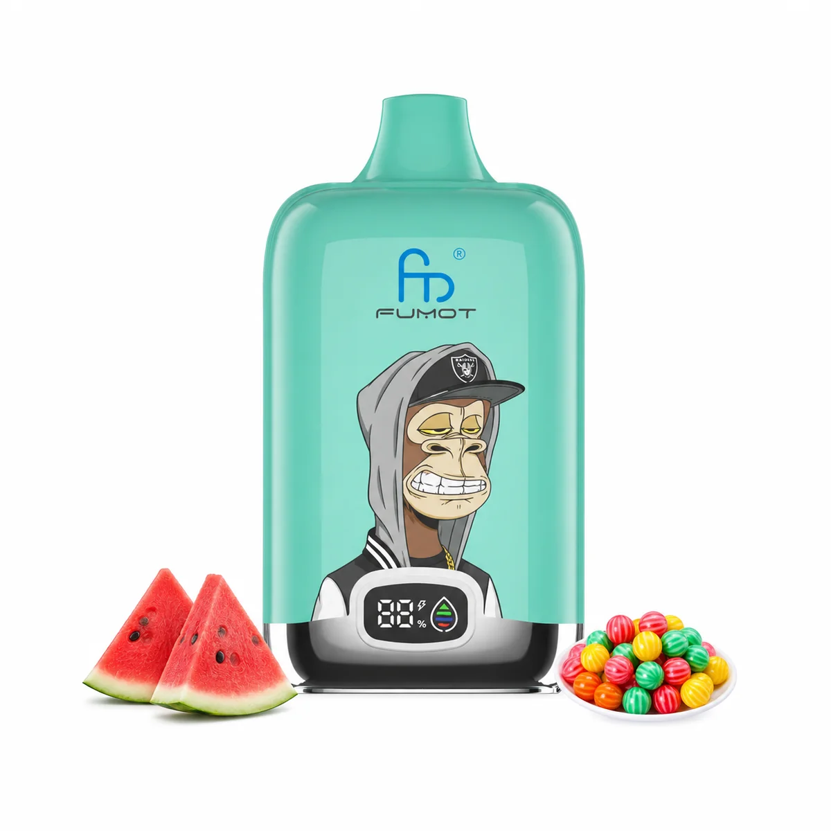 Fumot Digital Box 12000 Watermelon Bubble Gum – Einweg-Vape, Produktansicht