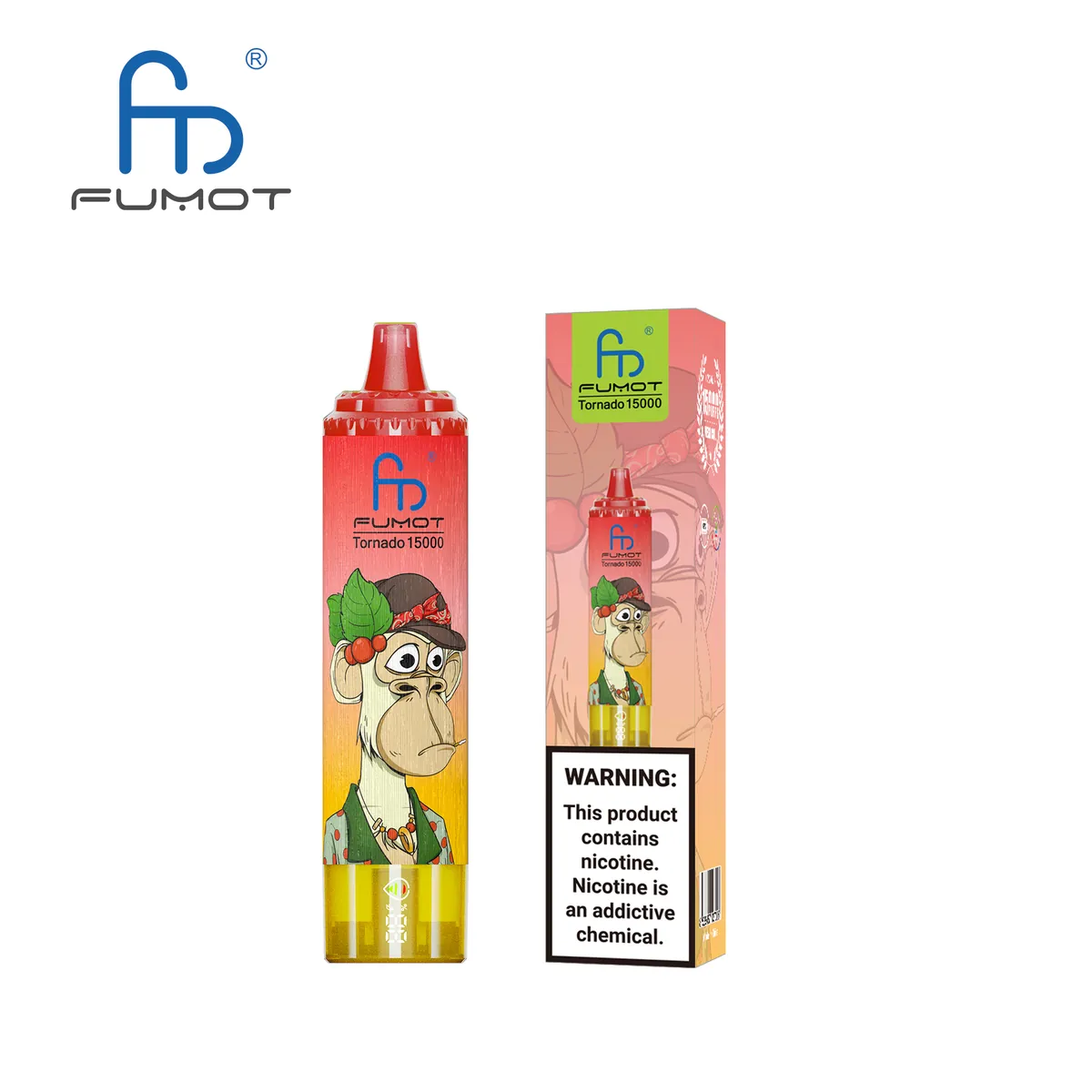 Fumot Tornado 15000 Fizzy Cherry – Einweg-Vape mit Einzelverpackung