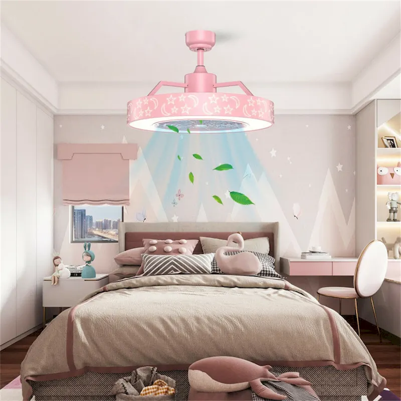 23 Inch LED Light and Remote Control Ceiling Fan