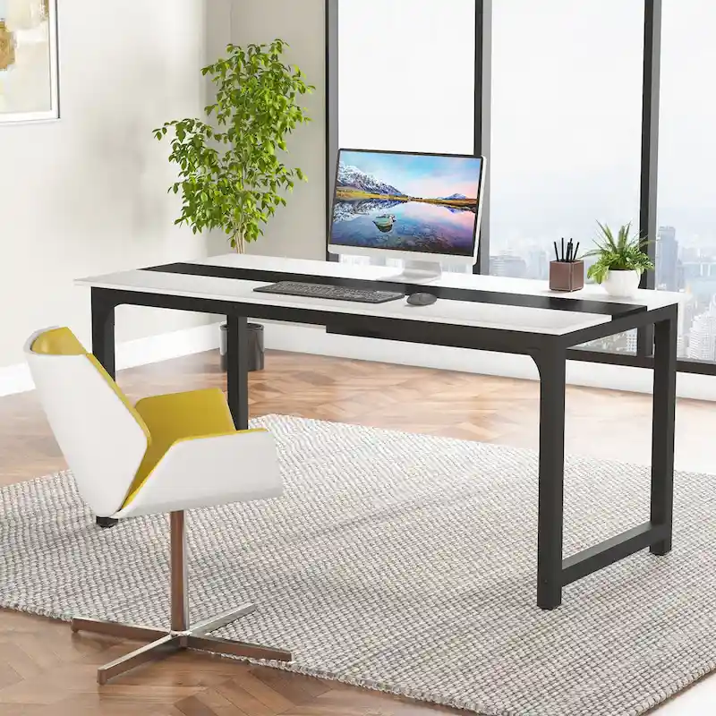 70.8 Large Computer Desk Conference Table with Thicken Frame
