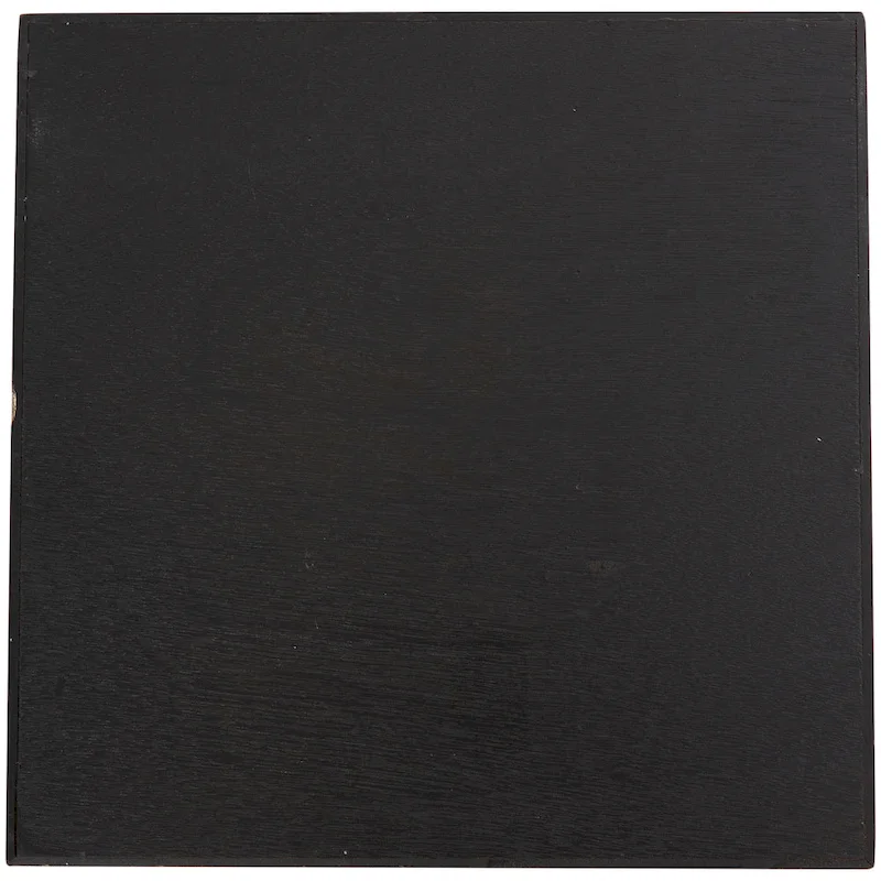 Brown Wood Tic Tac Toe Game Set with Gold X and O Pieces