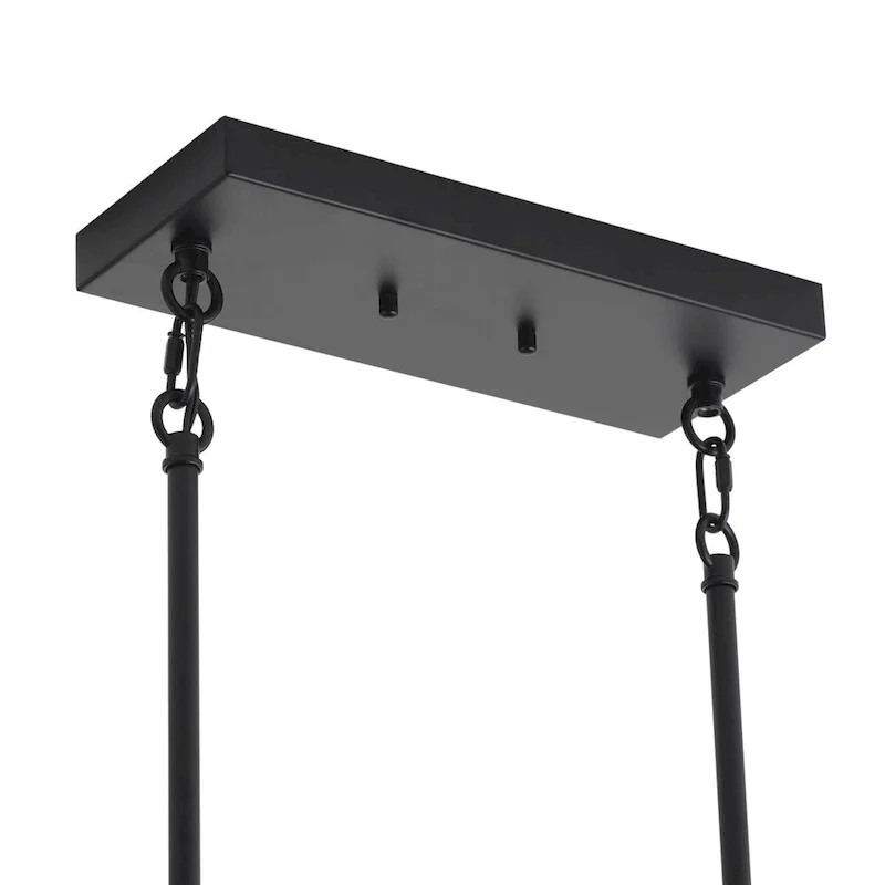 6-Lights Glass Shape Creative Adjustable Kitchen Island Lights - 31.9 D11.8 W72 H (Adjustable)