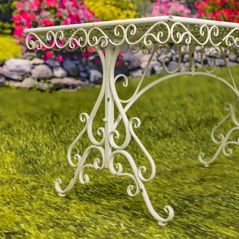 Five-Piece Metal Dining Set Solebury - 51.18 L x 33.07 W x 29.92 H