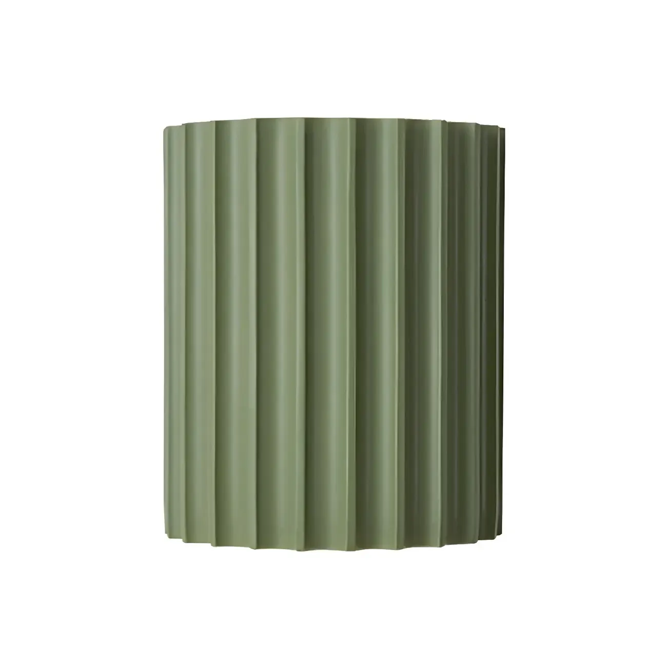 Modern Ribbed Half Cylinder Up Down Wall Sconce