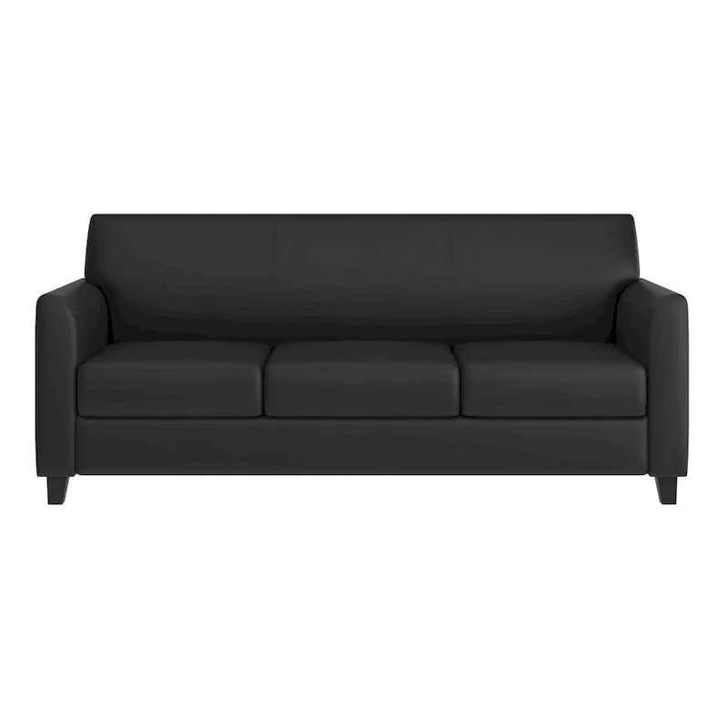 LeatherSoft Sofa with Clean Line Stitched Frame - 70W x 29D x 32.25H