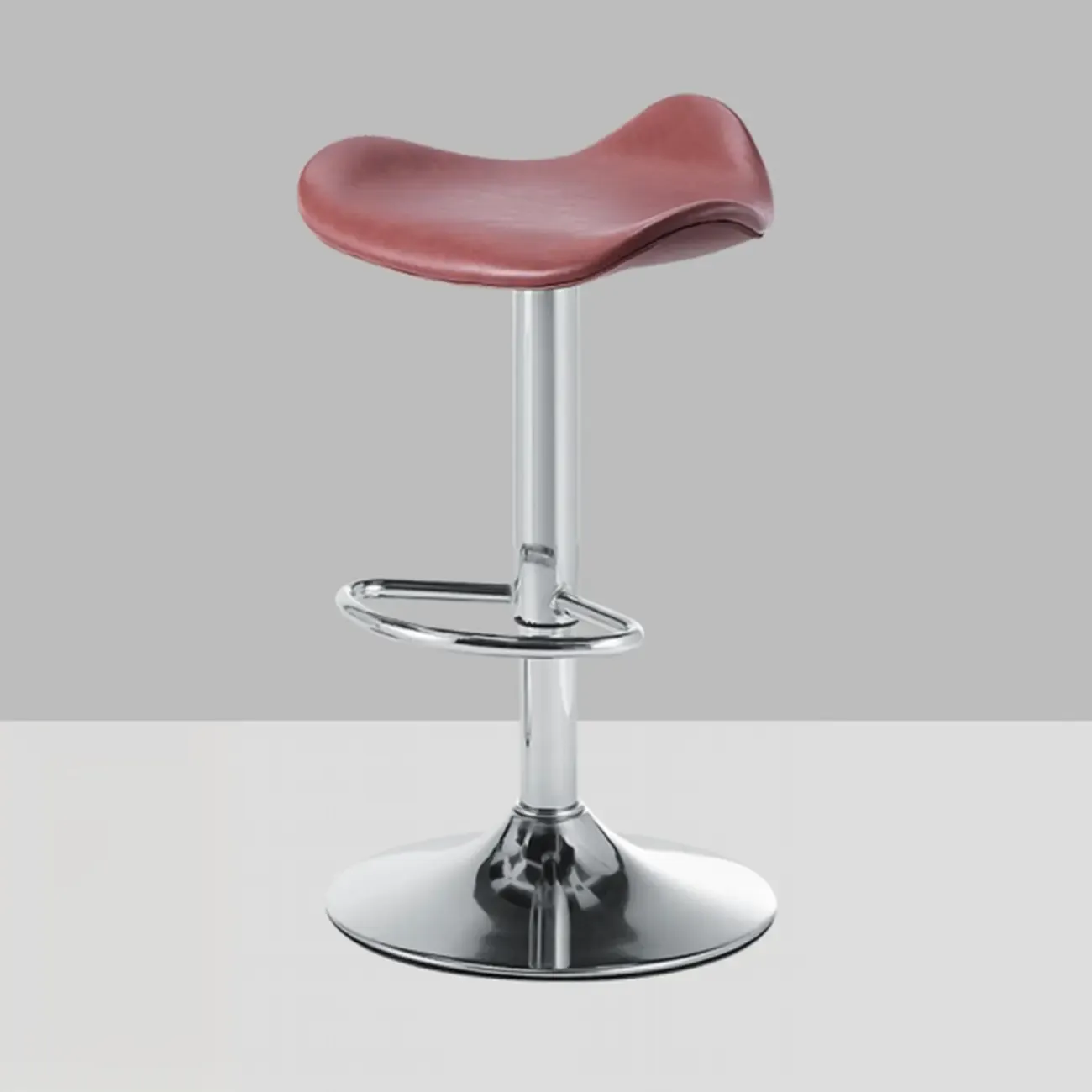 Adjustable Swivel Leather Modern Backless Bar Stools