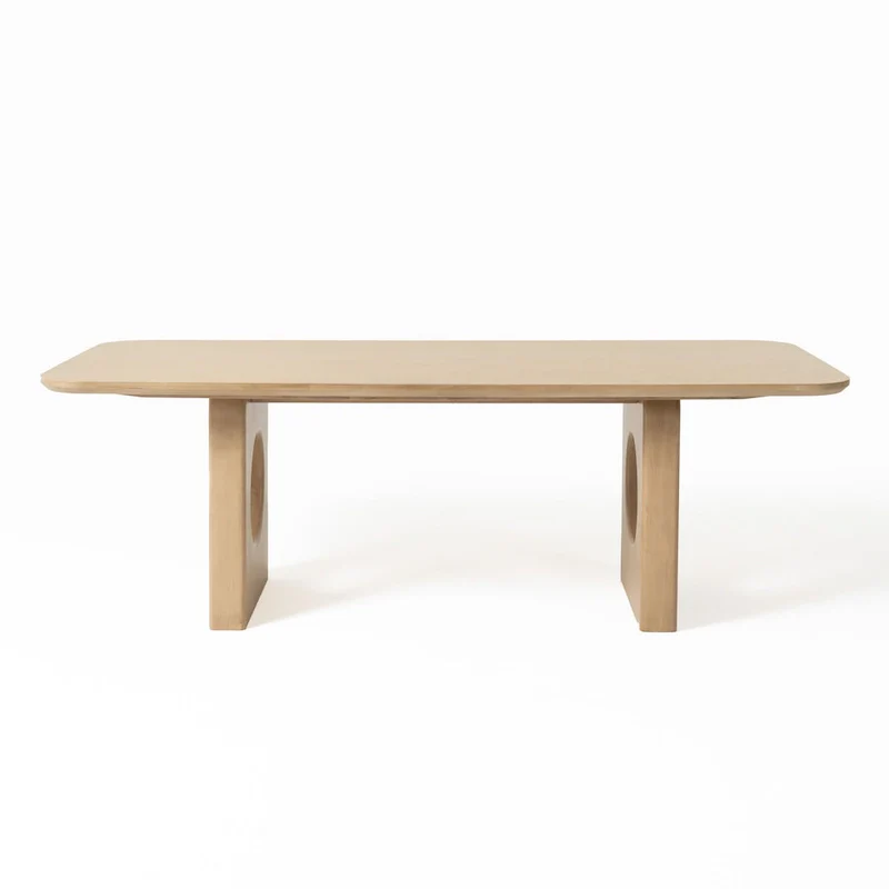 Nova Domus Oshana Modern White Oak Dining Table