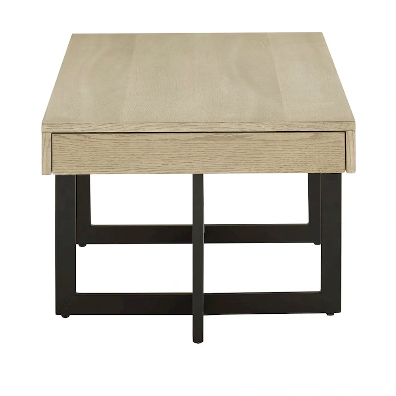 Eldersley Wood Finish Coffee Table with Two Drawers by iNSPIRE Q Modern