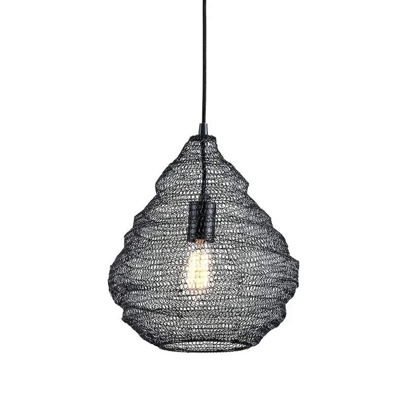 Troy Lighting Wabi Sabi 14-inch Black Pendant