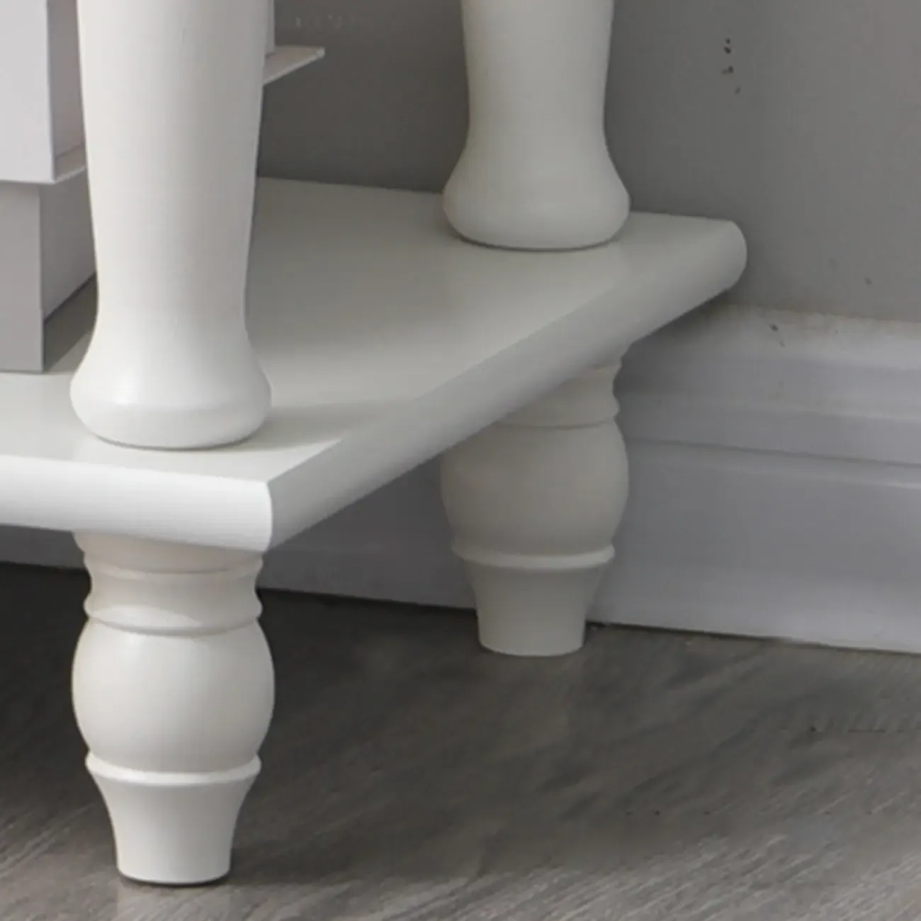 Traditional Wood Nightstand with Drawers